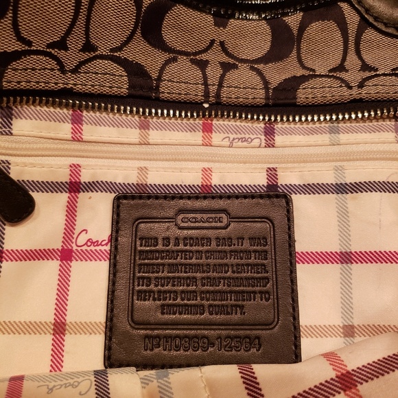 Coach Bleeker Tote- Signature Black Jacquard - Picture 4 of 4